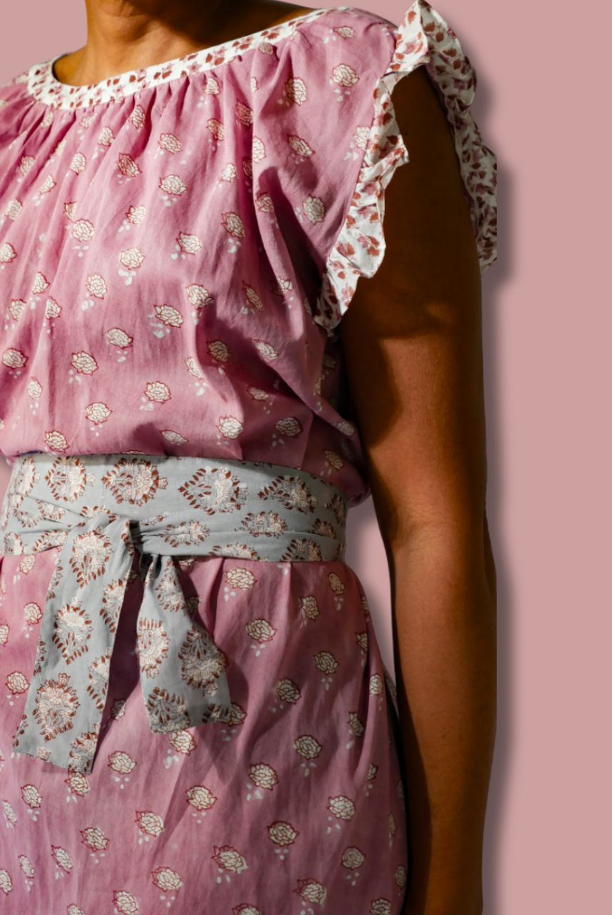 The Mae Nightgown by Sundara – a breathable, flowy cotton nightgown with delicate hand-block prints for a restful night’s sleep