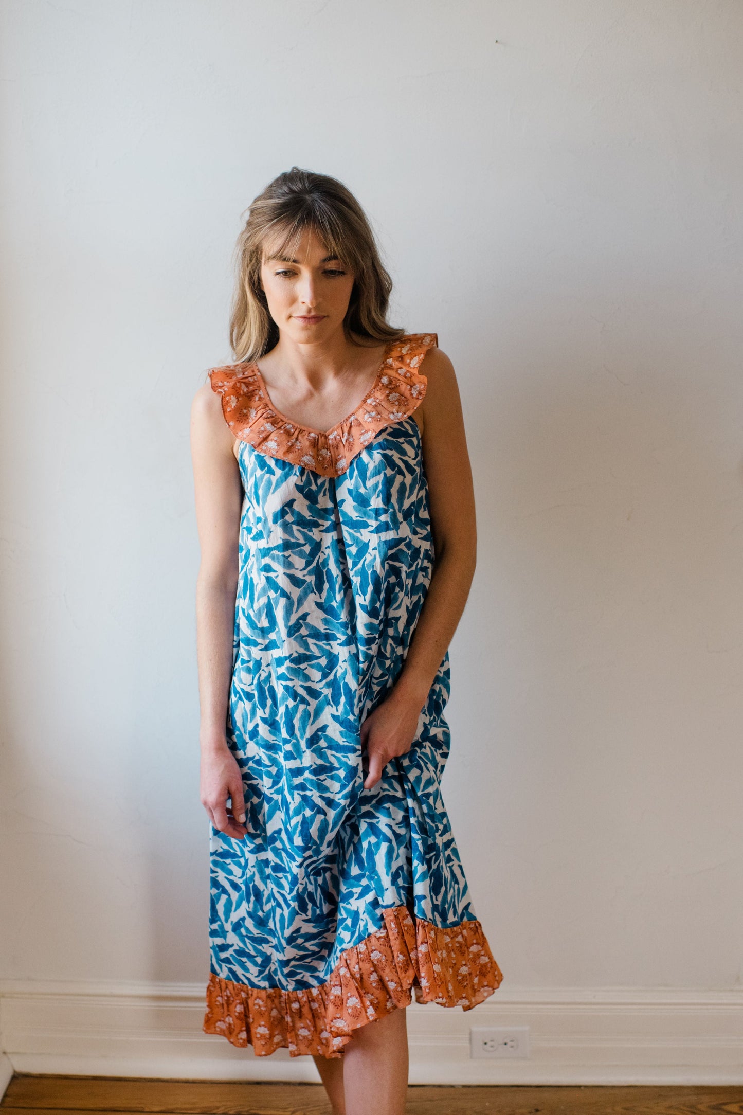 hand block printed Joce Nightgown